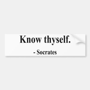 Socrates Quote 5a Bumper Sticker