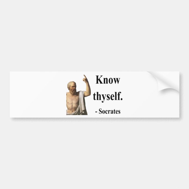Socrates Quote 5b Bumper Sticker (Front)