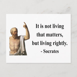 Socrates Quote 6b Postcard