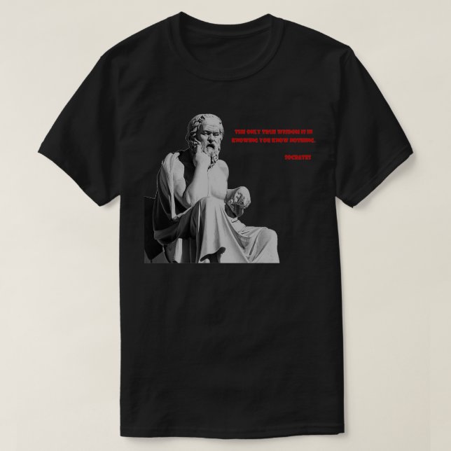 Socrates quote Classic TShirt (Design Front)