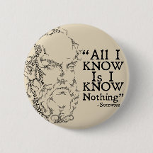 Socrates Sketicism Button
