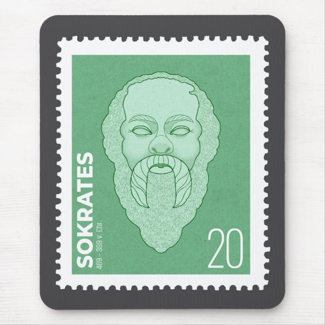Socrates Stamp - Mouse Mat (Front)
