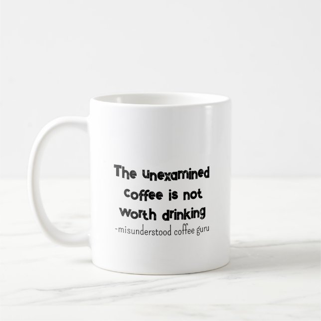 Socrates with a Twist Coffee Mug (Left)