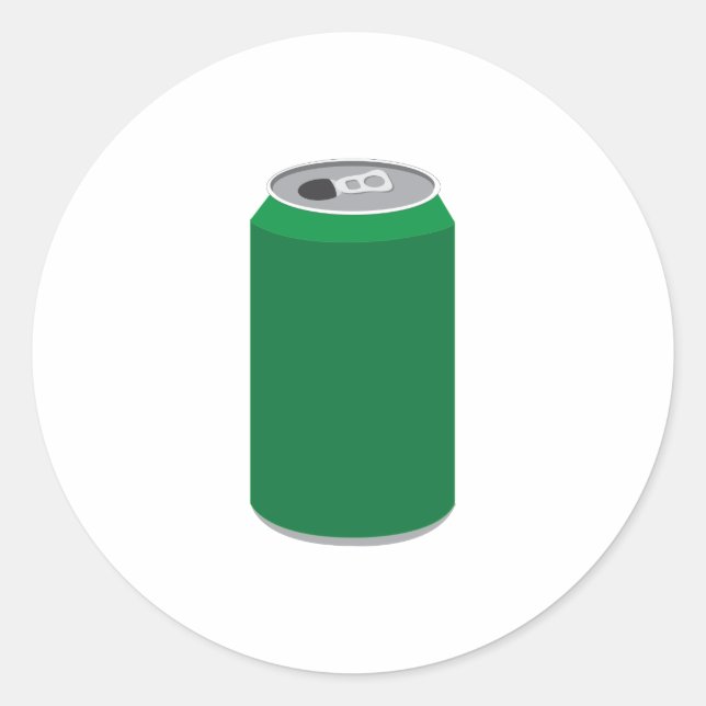 Soda Can Classic Round Sticker (Front)