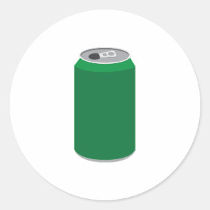 Soda Can Classic Round Sticker
