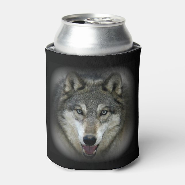 Soda Can Holder - Wolf Mountain Sanctuary Can Cooler (Can Front)