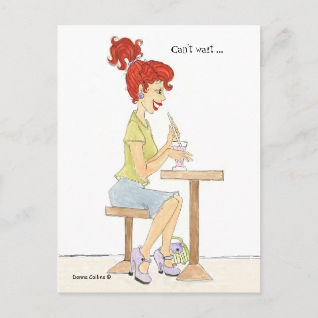 Soda Girl Postcard (Front)