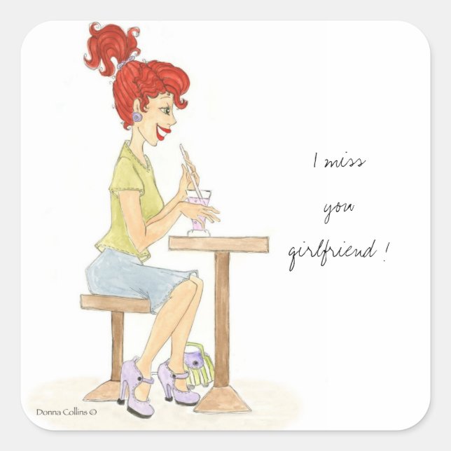 Soda girl sticker (Front)