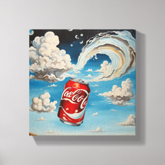 Soda In Cloudy Sky Canvas Print