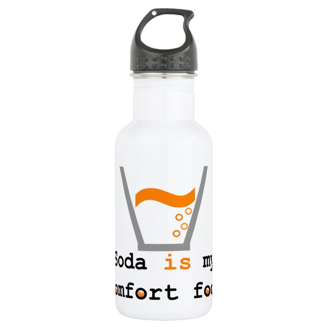 Soda is my Comfort Food 532 Ml Water Bottle (Front)