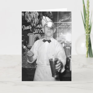 Soda Jerk, 1930s Card