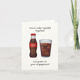 Soda-lightful Engagement Card