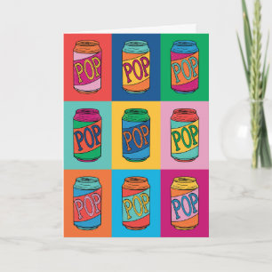 Soda-lightful Pop Art Father's Day Greeting Card