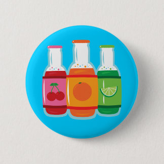 Soda Pop Bottles 6 Cm Round Badge