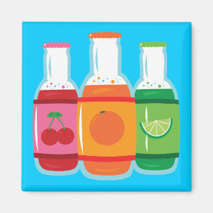 Soda Pop Bottles Magnet