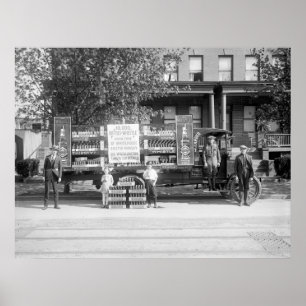 Soda Pop Delivery Truck, early 1920s Poster