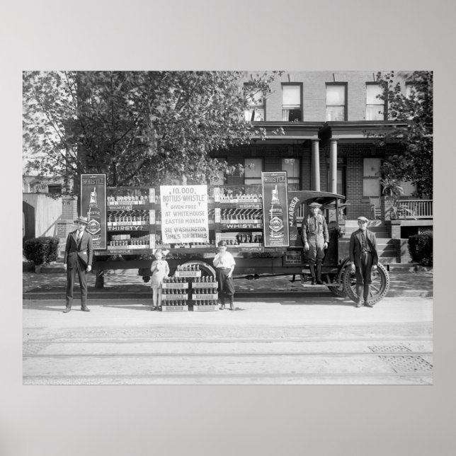 Soda Pop Delivery Truck, early 1920s Poster (Front)