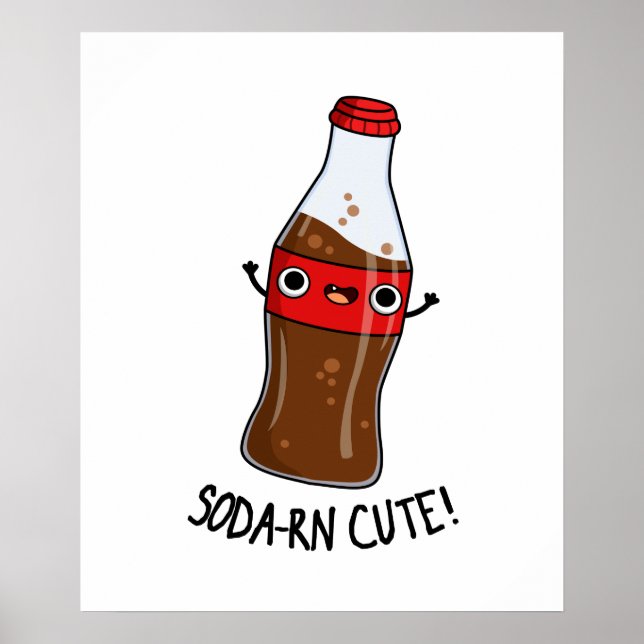 Soda-rn Funny Soda Pun Poster (Front)