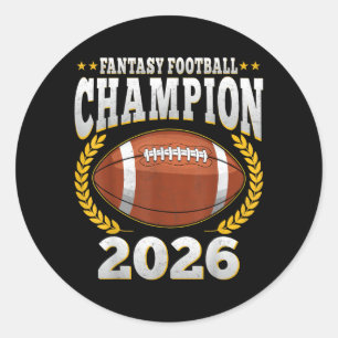 Sodasy Football Sport Style 2026 - Trophy Winner Classic Round Sticker