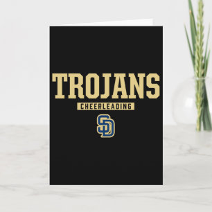 Soddy-daisy Trojans Logo Cheerleading Hs  Card