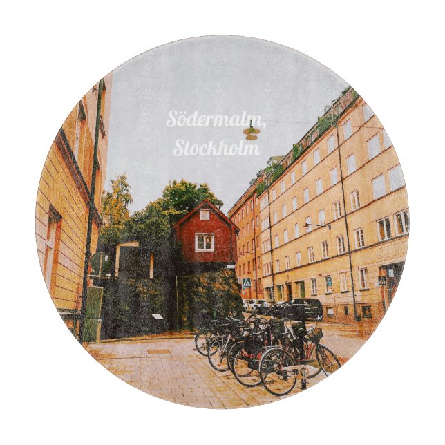 Södermalm, Stockholm, Sweden Cutting Board (Front)