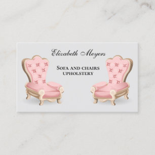 Sofa and Chairs Upholstery Business Card