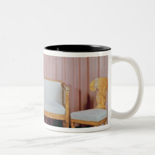 Sofa and two chairs, Karelian birch, 1810-20 Two-Tone Coffee Mug