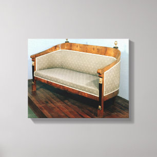 Sofa, Biedermeier style, c.1820 Canvas Print