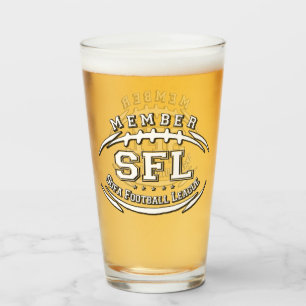 Sofa Football League Glass