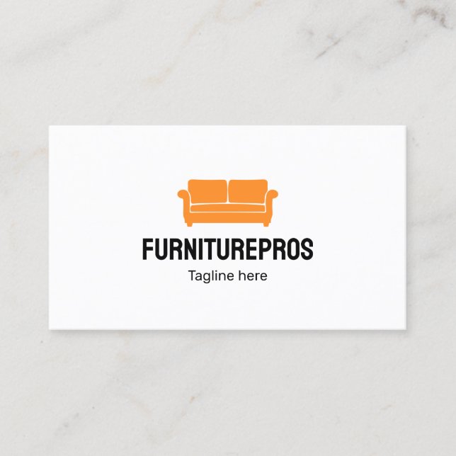  Sofa | Furniture (customisable colour) Business Card (Front)