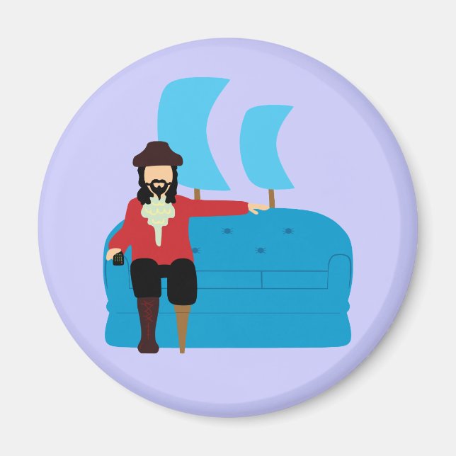 Sofa Pirate Magnet (Front)