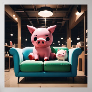 Sofa Swine Poster