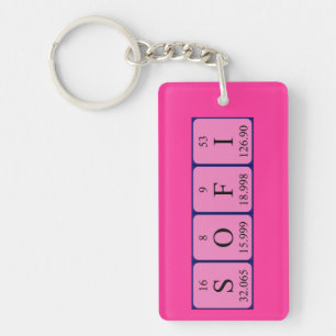 Sofi periodic table name keyring