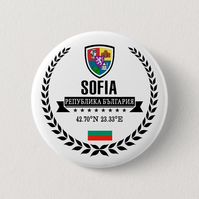 Sofia 6 Cm Round Badge (Front)
