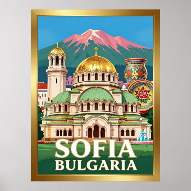Sofia Alexander Nevsky Cathedral Poster (Front)