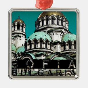 Sofia Bulgaria Souvenir Metal Tree Decoration