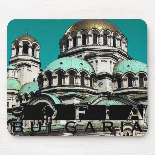 Sofia Bulgaria Souvenir Mouse Mat (Front)