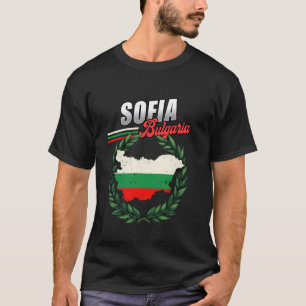 Sofia Bulgaria Travel Bulgarian Flag T-Shirt