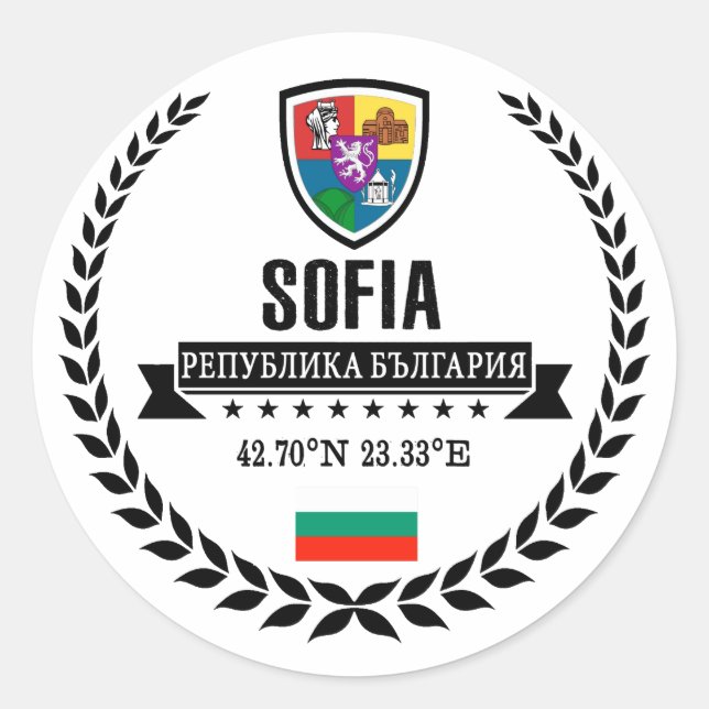 Sofia Classic Round Sticker (Front)
