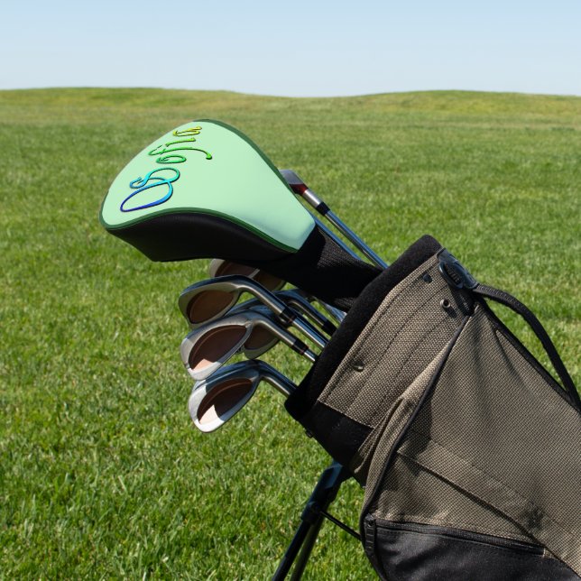 Sofia Her Name In Colour, Golf Head Cover (In Situ)