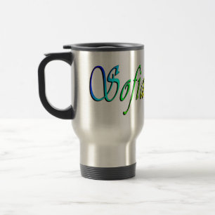 Sofia, Name, Multi Colored Logo, Travel Mug