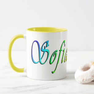Sofia, Name, Multi Coloured Logo, Mug