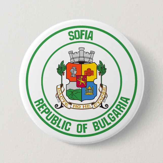 Sofia Round Emblem 7.5 Cm Round Badge (Front)