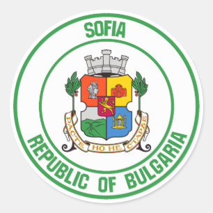 Sofia Round Emblem Classic Round Sticker