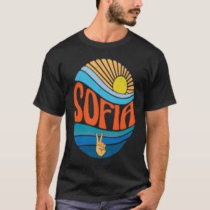 Sofia  Vintage Sunset Sofia Groovy Tie Dye T-Shirt