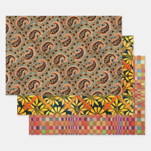 Sofia, Zinnias and Taos Shift Wrapping Paper Sheet