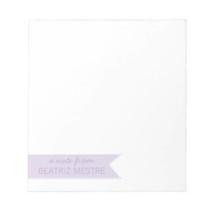 Soft A Note From Personalised Notepads   Banner