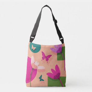 Soft Abstract Floral Tote Bag