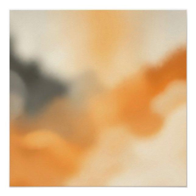 Soft Abstract Glow Blurry Art Poster (Front)