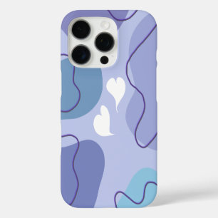 Soft Abstract Heart Design – Minimal Aesthetic Art iPhone 16 Pro Case
